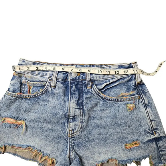 Anthropologie Pilcro Cutoff Denim Shorts Multicolor - Picture 4 of 8